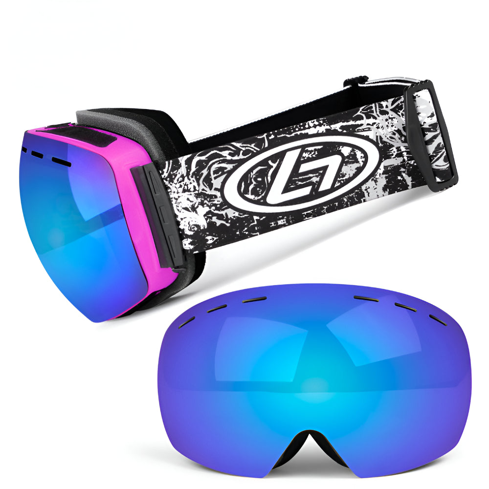 Skibrille rahmenlos mit austauschbaren Gläsern OTG Schneebrille