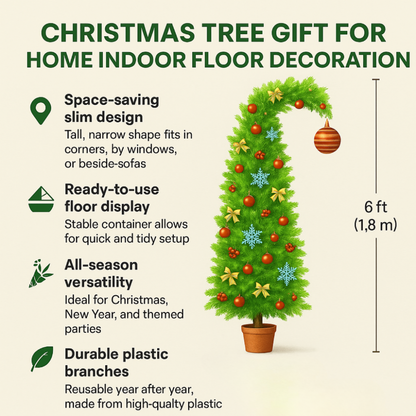 Slim Artificial Christmas Tree Floor Decoration All Season Use 1