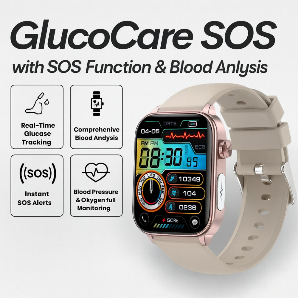 Smartwatch Sundhedsovervågning GPS Alarm Armbånd