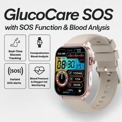 Smartwatch Sundhedsovervågning GPS Alarm Armbånd