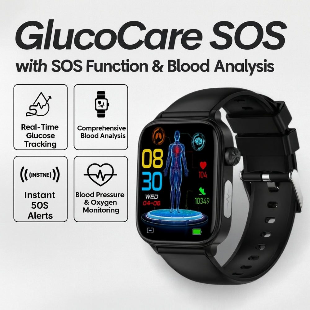 Smartwatch Sundhedsovervågning GPS Alarm Armbånd