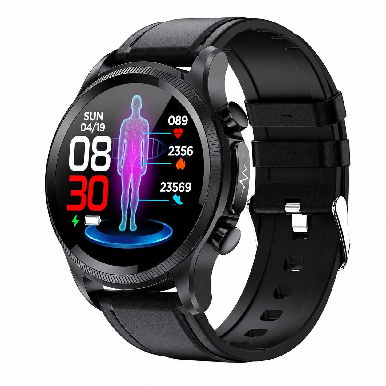Reloj inteligente con monitor de actividad física y control de frecuencia cardíaca