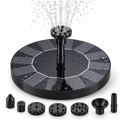 Solar Fountain Pump Floating Water Feature Outdoor Decor