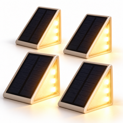 Luci solari per scale, LED per gradini e scale esterne