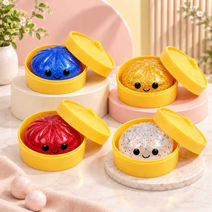 Weicher Stressball in Knödel-Form - sensorisches Fidget-Spielzeug