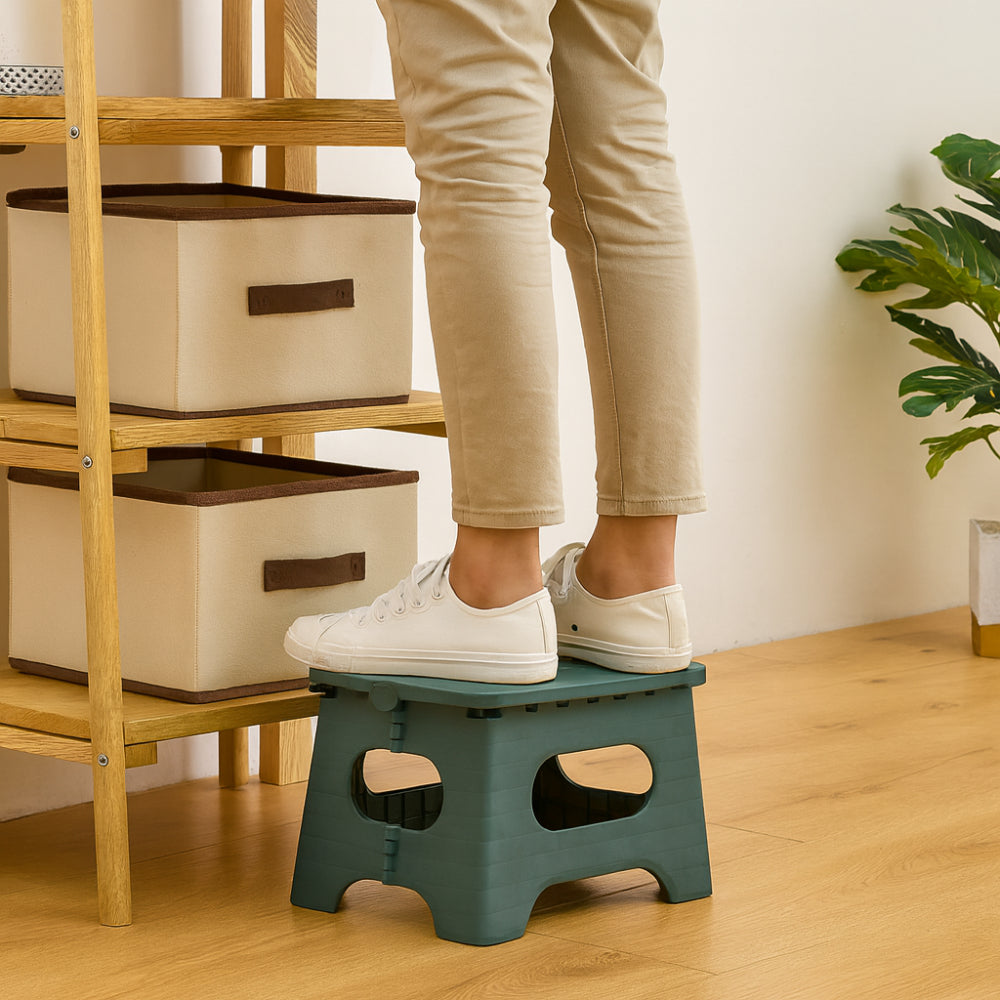 Taburete plegable de plástico portátil para el hogar