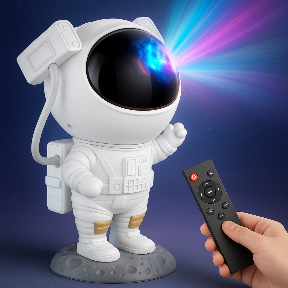 Luz Noturna Projetor de Estrelas com Tema de Astronauta LED