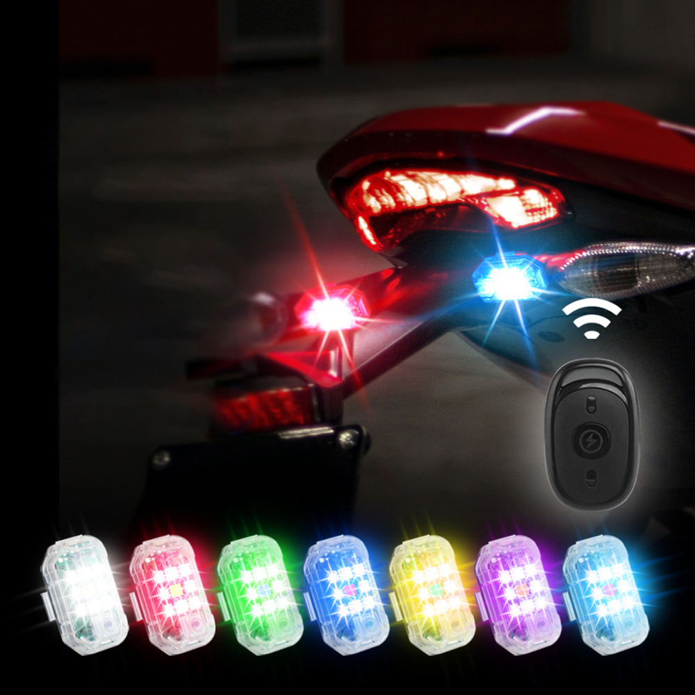 Luci Stroboscopiche LED Telecomandate USB Segnalatori di Avvertimento per Veicoli