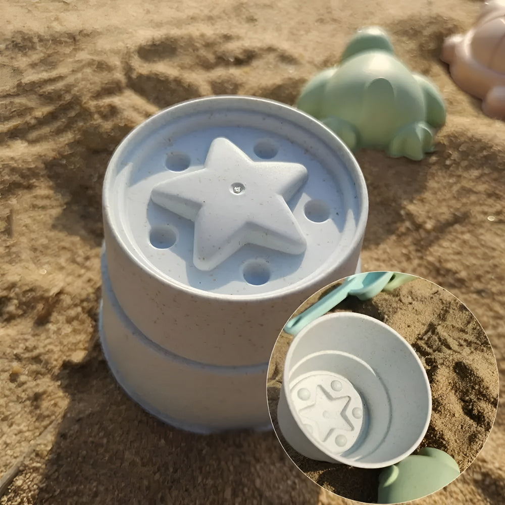 Giochi Estivi da Spiaggia Secchiello Pieghevole per Sabbia Set da Gioco all'Aperto per Bambini