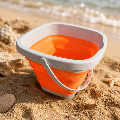 Giochi Estivi da Spiaggia Secchiello Pieghevole per Sabbia Set da Gioco all'Aperto per Bambini