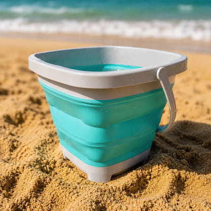 Giochi Estivi da Spiaggia Secchiello Pieghevole per Sabbia Set da Gioco all'Aperto per Bambini