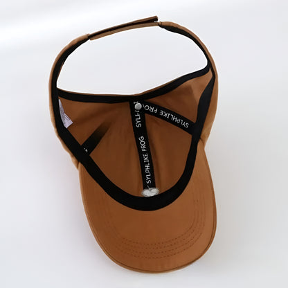Gorra de béisbol para niños de verano con protección solar y abertura para coleta
