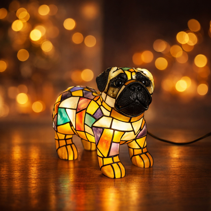 Bordlampe Dekorativ Harpiks Hundefigur Accentlys