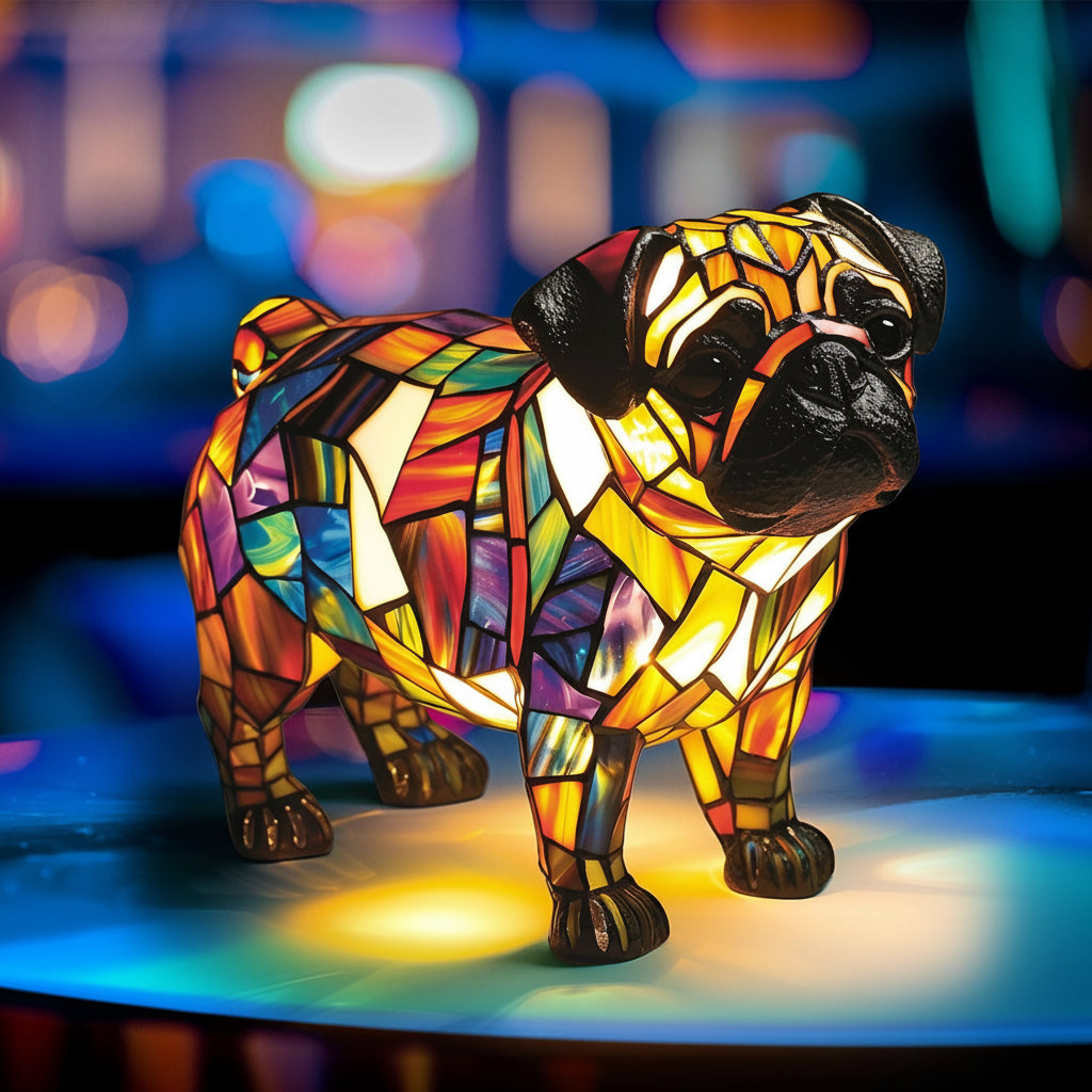 Bordlampe Dekorativ Harpiks Hundefigur Accentlys