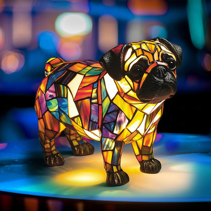 Bordlampe Dekorativ Harpiks Hundefigur Accentlys