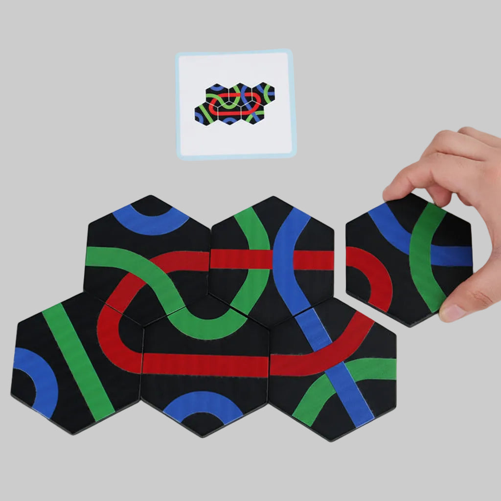 Puzzlespiel Logikbrett Kinder Lernspiel Weg Spielzeug