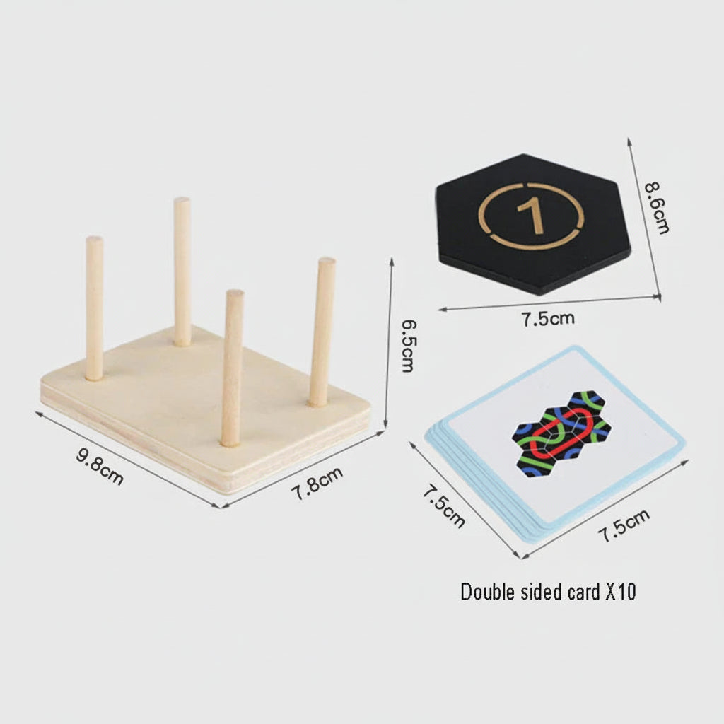 Puzzlespiel Logikbrett Kinder Lernspiel Weg Spielzeug
