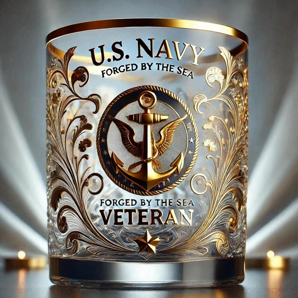 Decorazione commemorativa incisa in vetro per veterani