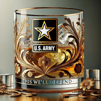 Decorazione commemorativa incisa in vetro per veterani