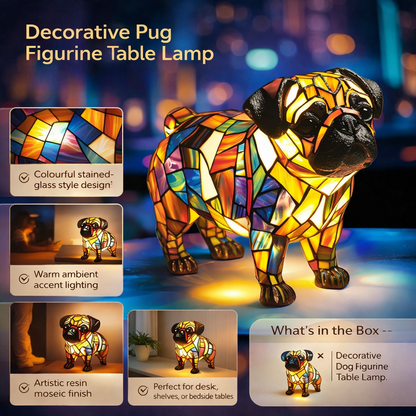 Bordlampe Dekorativ Harpiks Hundefigur Accentlys