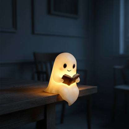 Lampada da tavolo Fantasma Luce notturna calda LED Decorazione da comodino