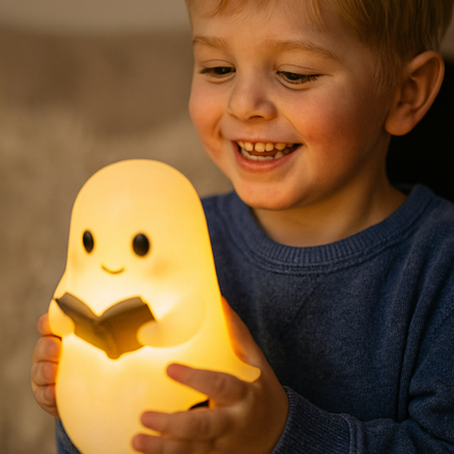 Lampada da tavolo Fantasma Luce notturna calda LED Decorazione da comodino