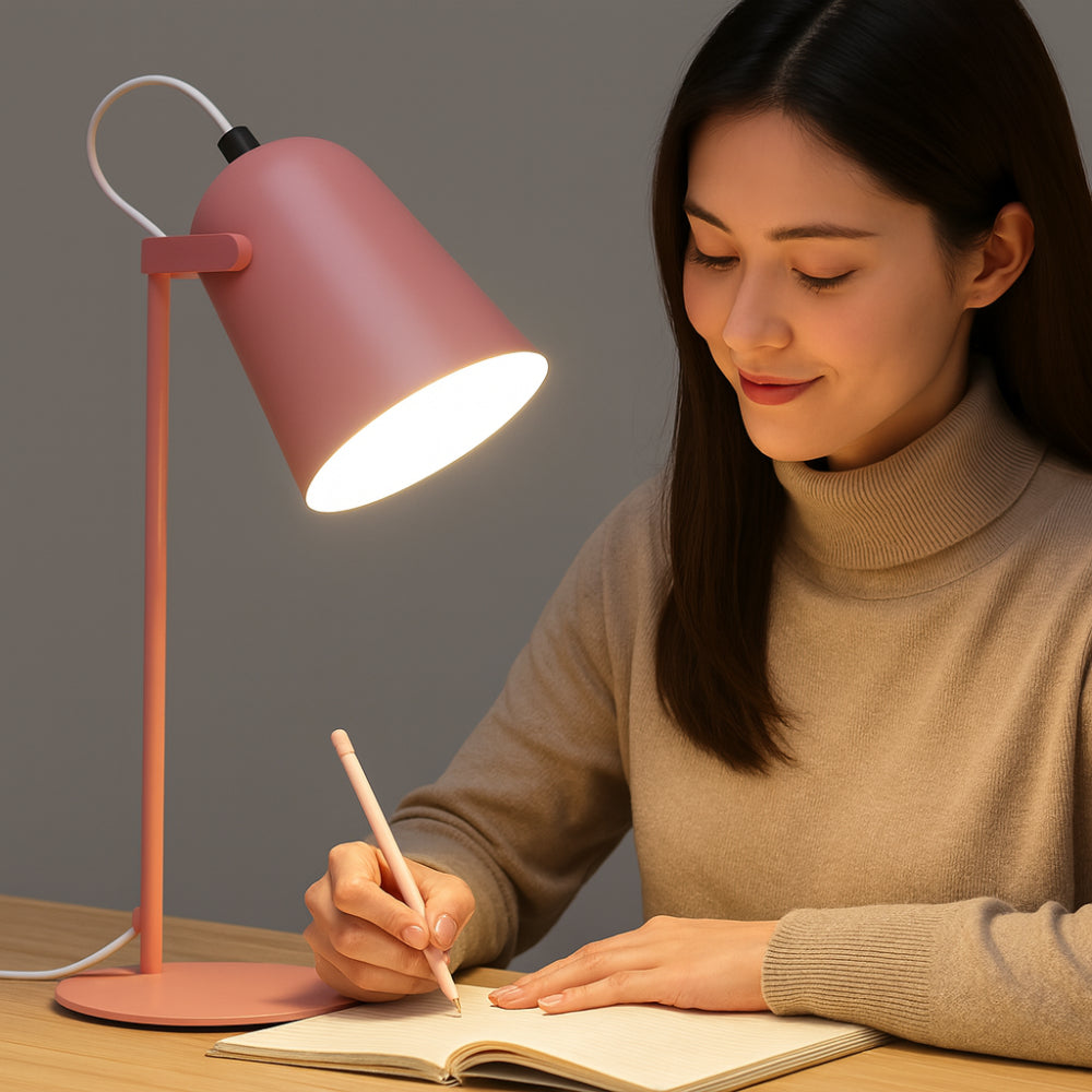 Bordlampe Drejelig Metal Justerbar Skrivebordslampe
