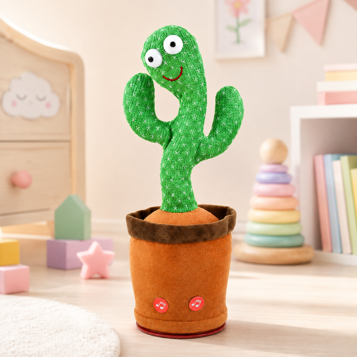 Talking Cactus Toy Musical Plush Interactive Fun