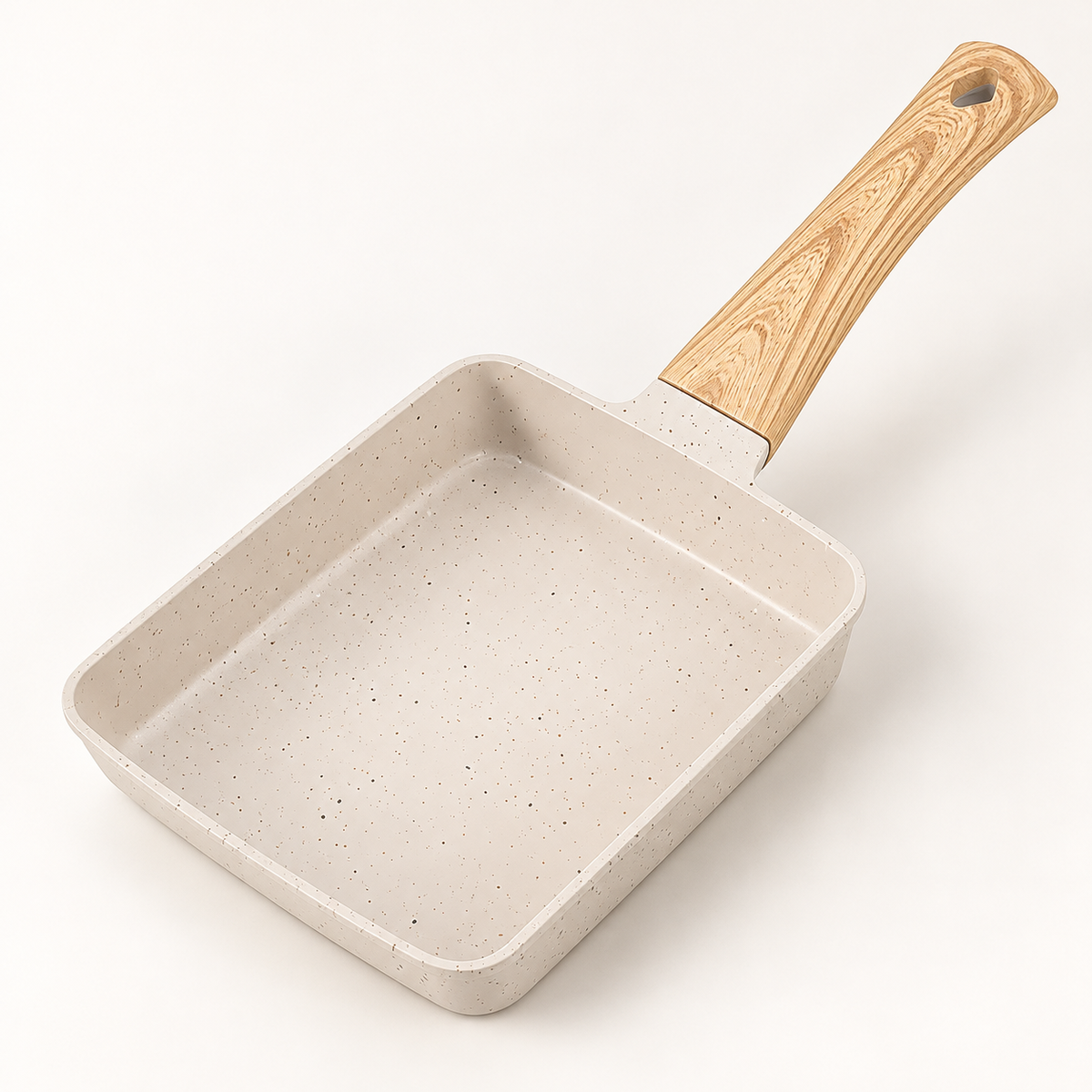 Rektangulært låg til slip-let tamagoyaki-omeletpande