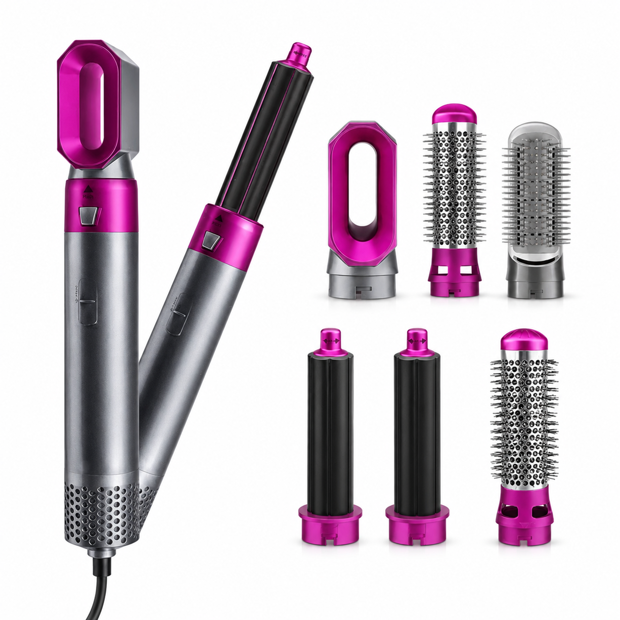 Secador de pelo profesional con control de temperatura y rizador cerámico