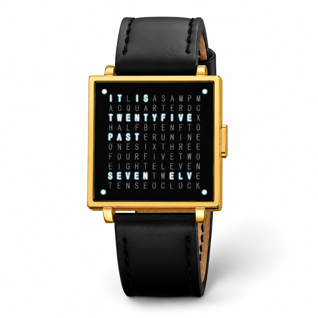 Orologio testuale Orologio unico Orologio moderno Display digitale