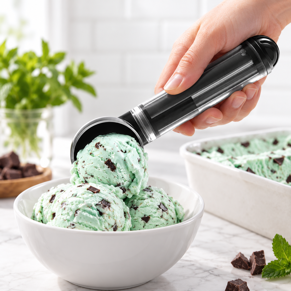 Termisk non-stick-isske med ergonomisk håndtag