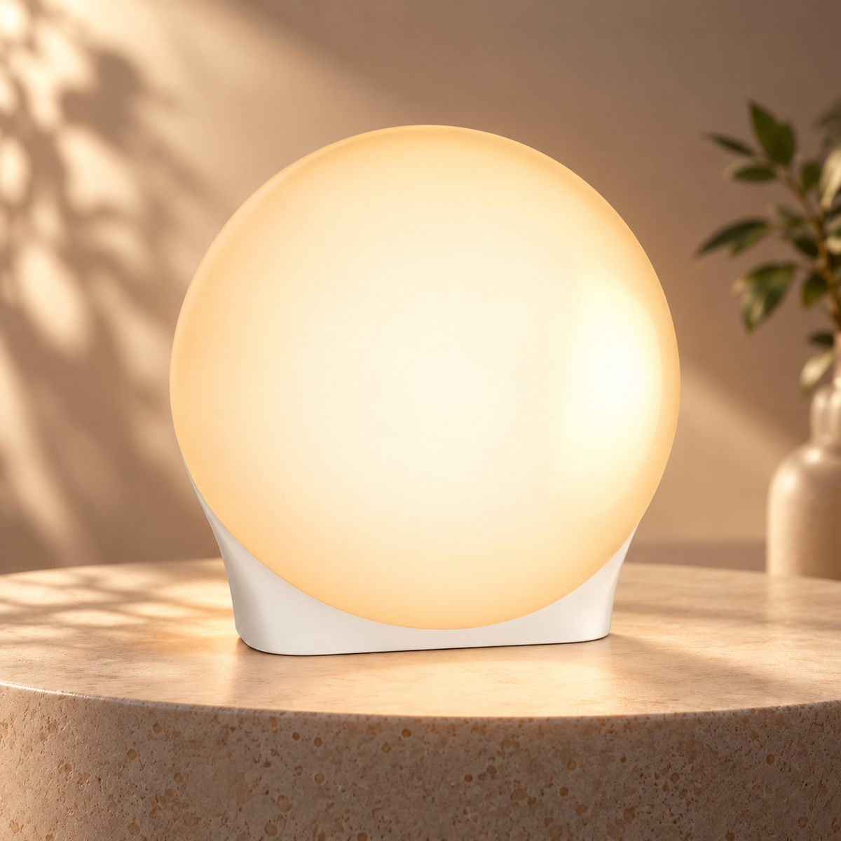 Kompakte LED-Lichttherapielampe mit Timer und tragbarem Design