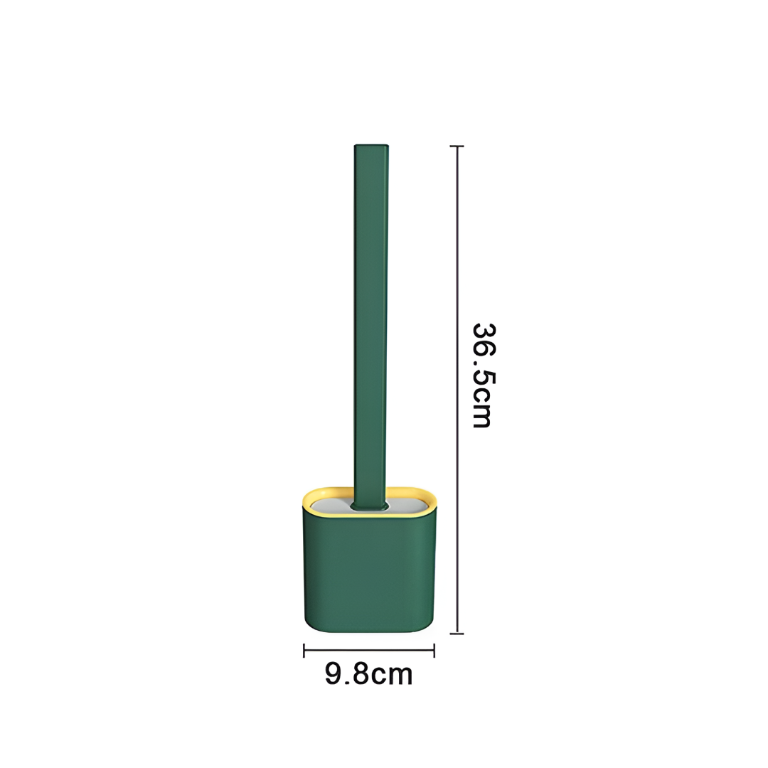 מברשת אסלה קומפקטית עם מחזיק לניקוי חדר אמבטיה