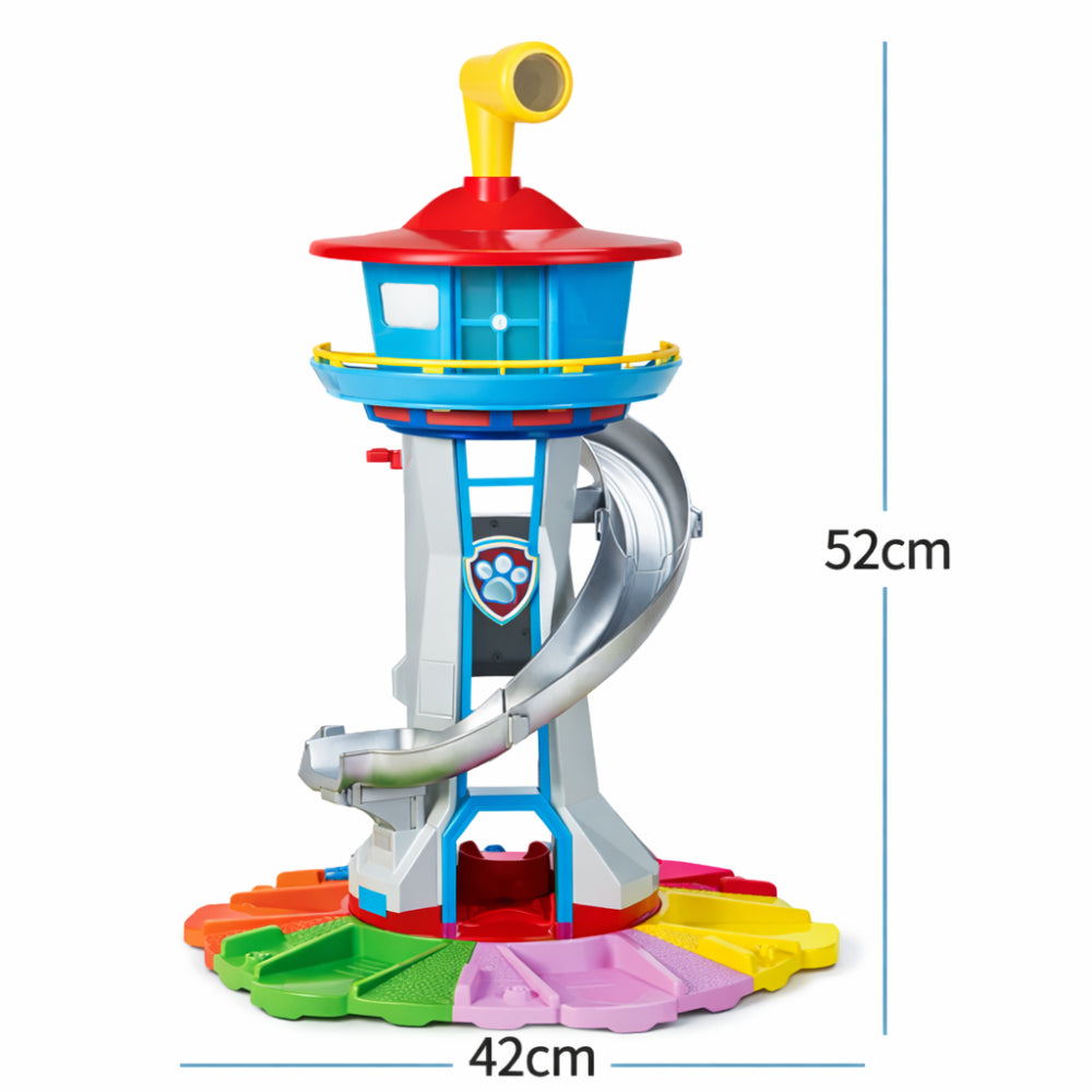 Torre Scivolo con Pista da Corsa per Macchinine dei Bambini