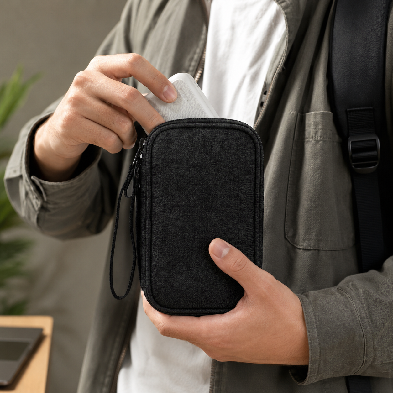 Bolsa Organizadora de Acessórios de Viagem Bolsa de Armazenamento Portátil para Viagem