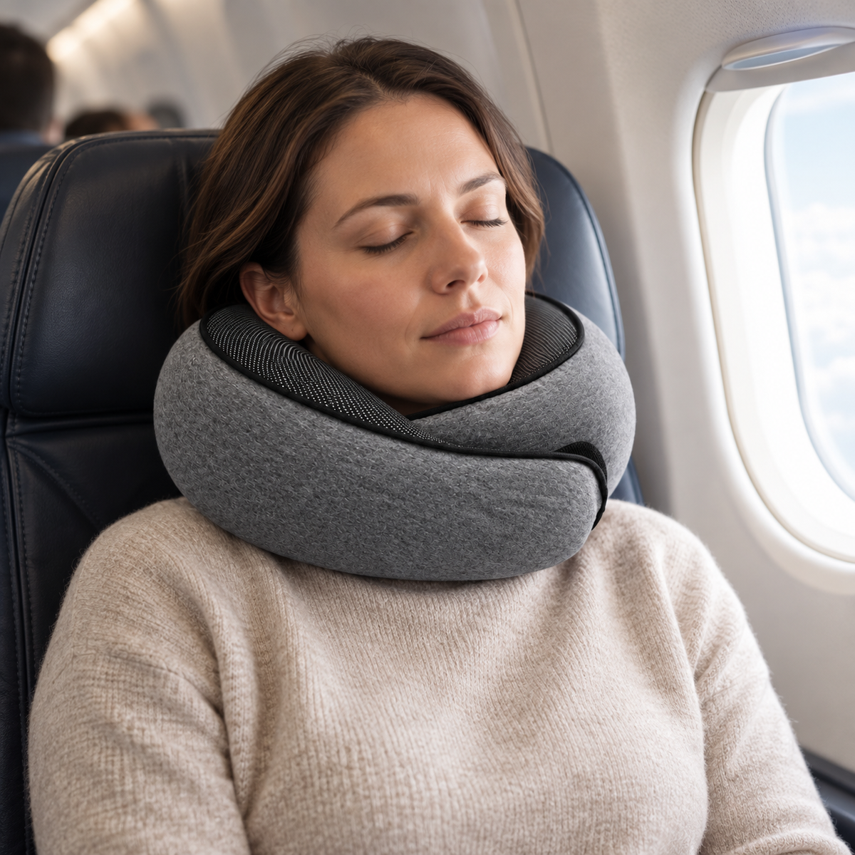 Reise-Nackenkissen aus Memory-Schaum mit tragbarem Design