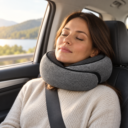 Reise-Nackenkissen aus Memory-Schaum mit tragbarem Design