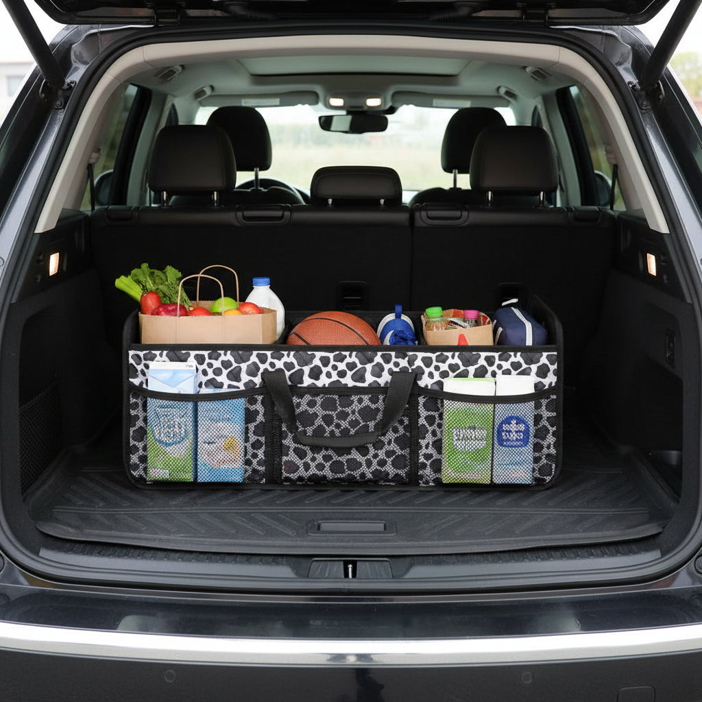 Car Trunk Organizer Foldable Waterproof Storage Box Large Capacity