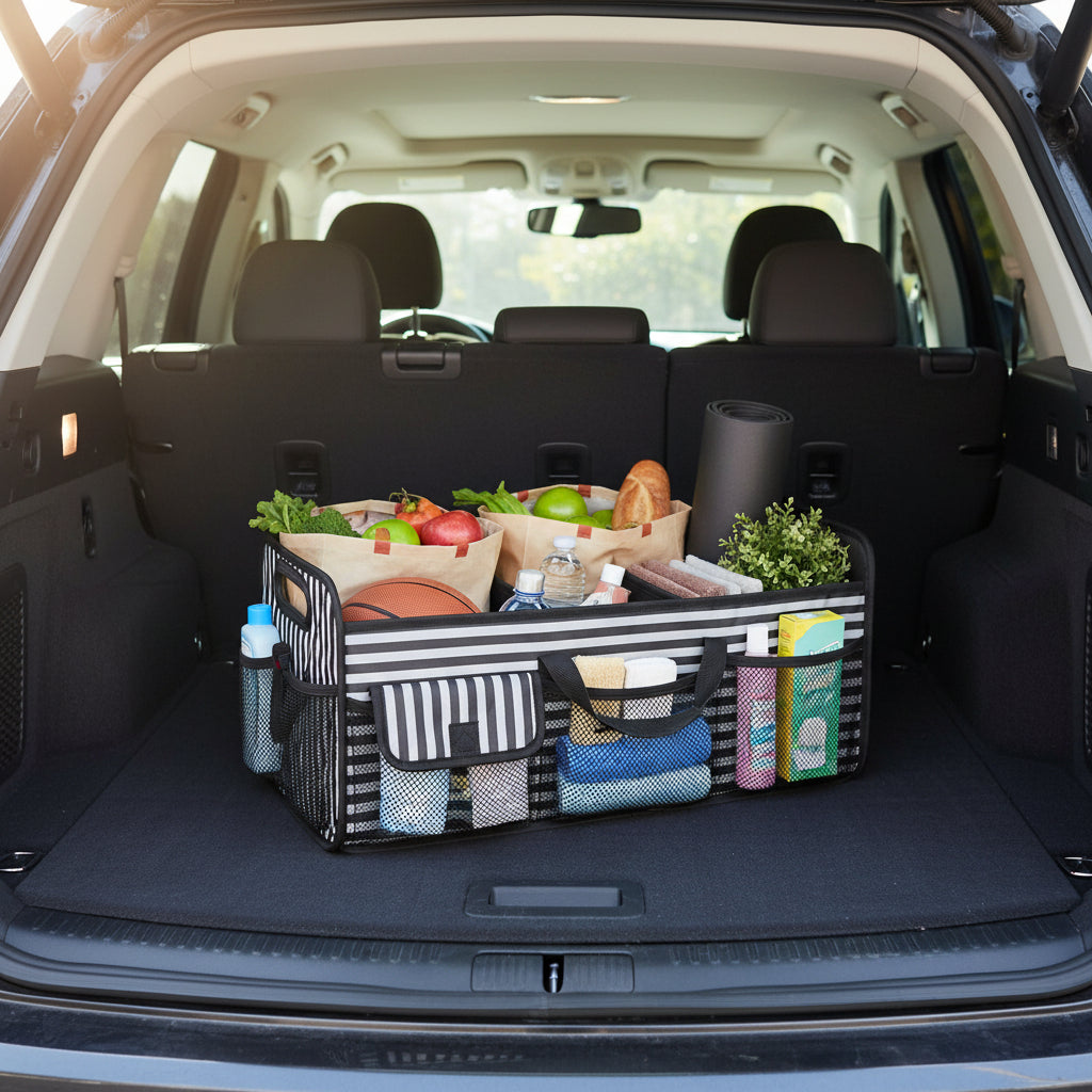 Car Trunk Organizer Foldable Waterproof Storage Box Large Capacity