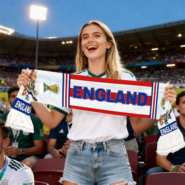 Cachecol de Adepto com Bandeira do Reino Unido para Jogos e Eventos da Taça do Mundo
