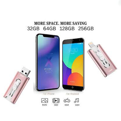 USB Flash Drive Multi Connector Phone Computer Storage