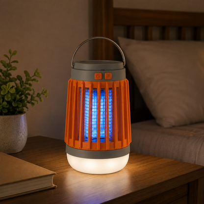 Lámpara interior antimosquitos con luz UV y recarga USB