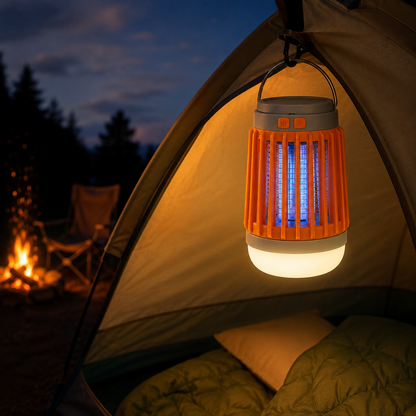 Lámpara interior antimosquitos con luz UV y recarga USB