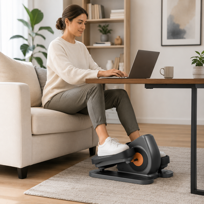 Untertisch-Heimtrainer, LCD-Bildschirm, einstellbare Geschwindigkeit, Pedal