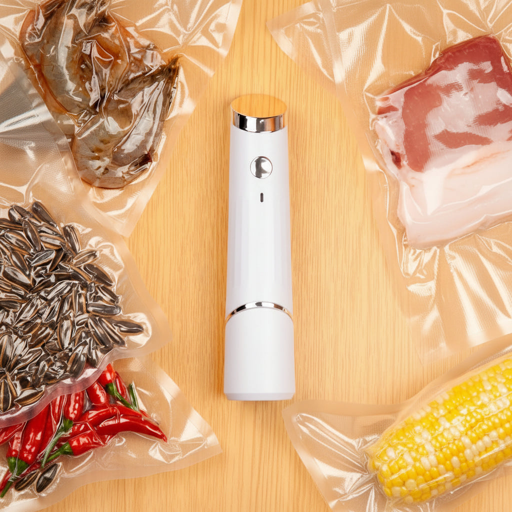Sigillatrice Sottovuoto Portatile Ricaricabile USB per Conservazione Alimentare
