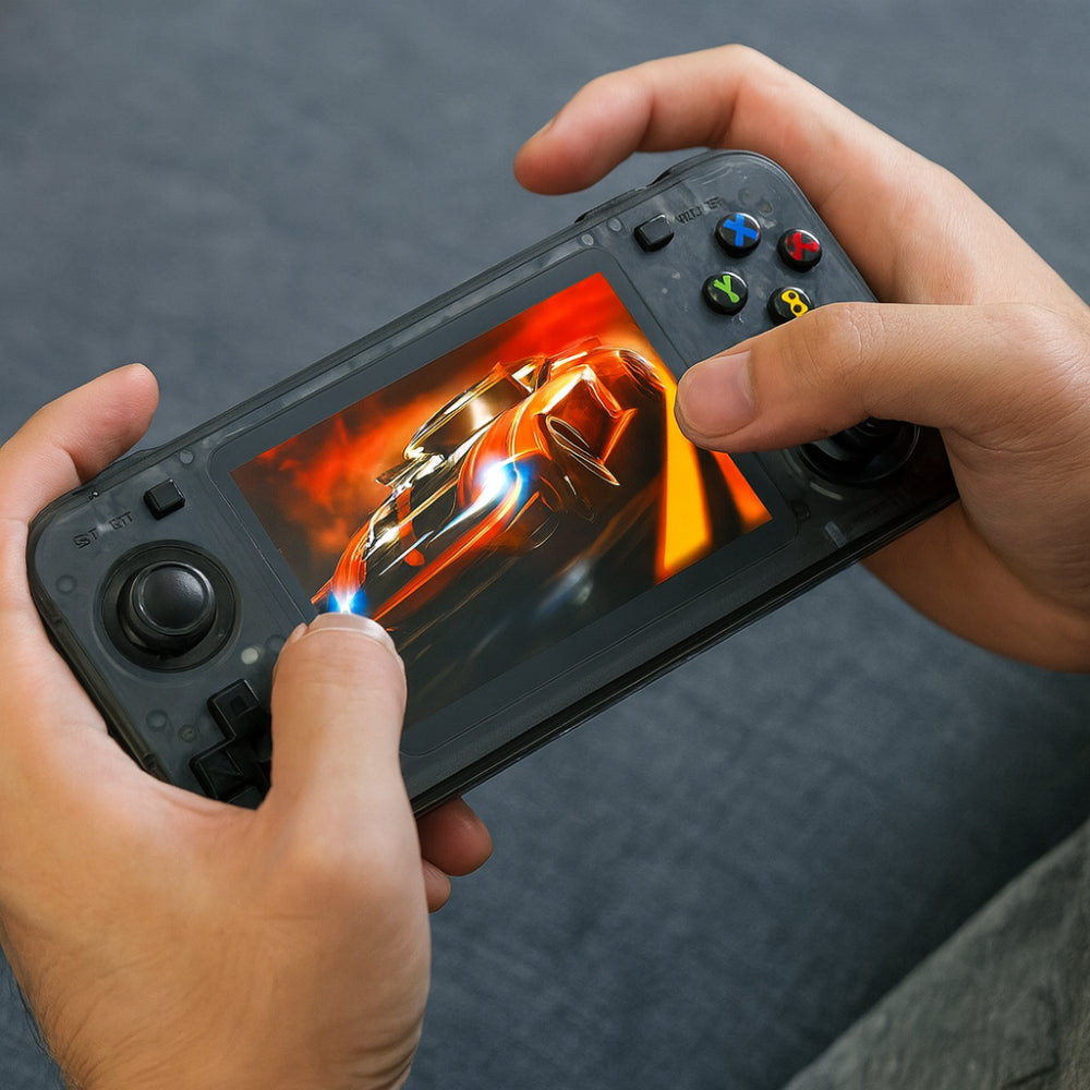 Consolă de jocuri video portabilă retro cu patru nuclee pentru arcade