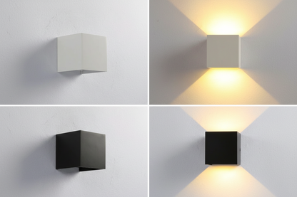 Luz de Parede com Sensor de Movimento LED em Forma de Cubo Recarregável