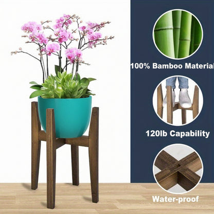 Suporte para Plantas Ajustável com Tampo de Mármore para Interior