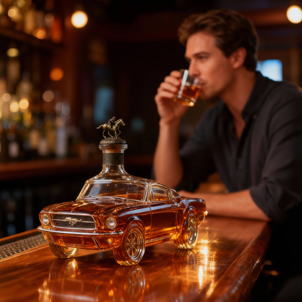Whiskey-Karaffe Glas Autoform Bar-Ausstellungsflasche